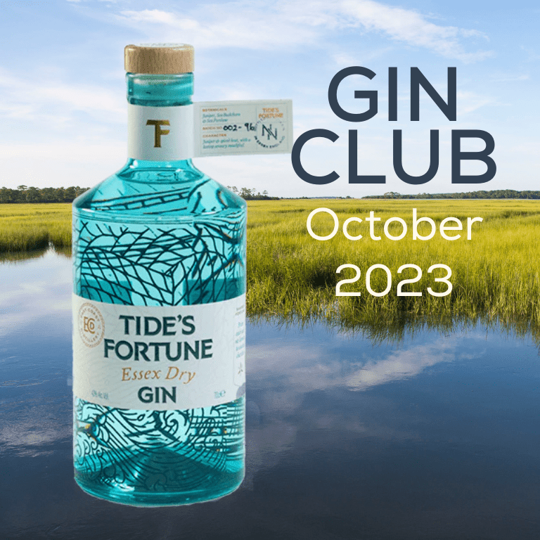 Gin for Oct  - East Coast Distillery Tide's Fortune Essex Dry