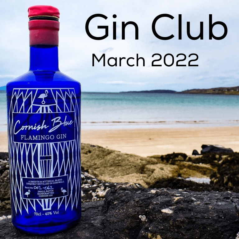 Gin for March  - Mother's Ruin Cornish Blue Flamingo Gin